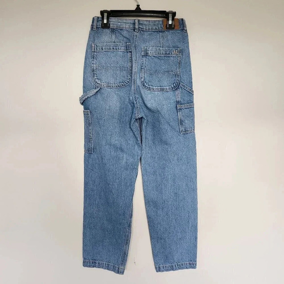 AEO Highest Rise 90s Boyfriend Carpenter Jeans Size 0 Short - Picture 1 of 9